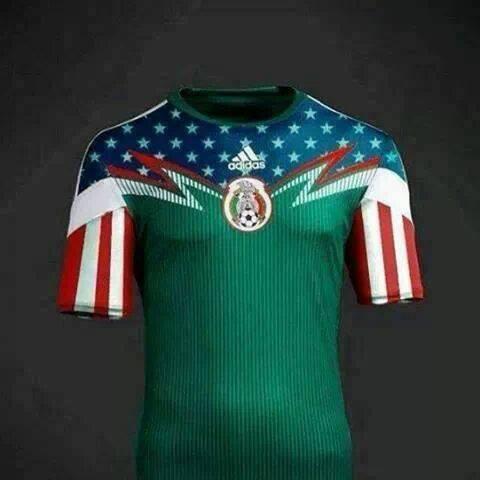 La camiseta de México para el Mundial 2014 (burla)