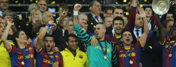 Barcelona levanta la Champions League. Foto: lainformacion.com
