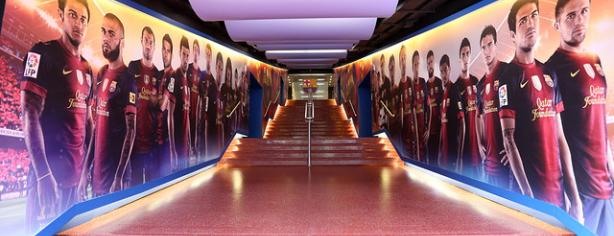Túnel de vestuario del FC Barcelona