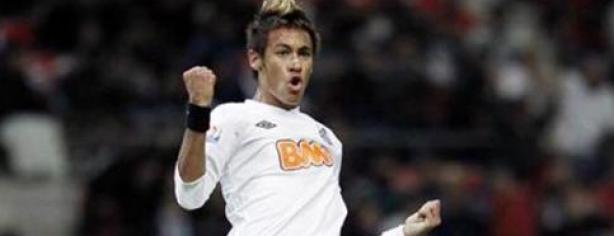 Neymar celebrando un gol con Santos/ Lainformacion.com
