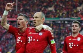Robben celebra un gol con el Bayern de Munich
