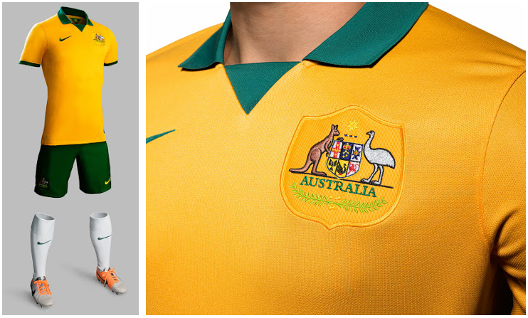 Camiseta de Australia para el Mundial de Brasil 2014