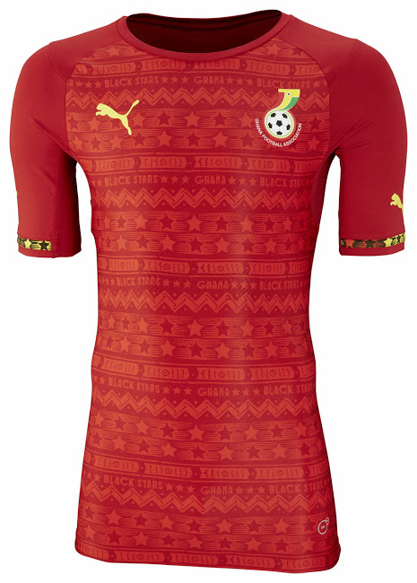 Las camisetas de Ghana en Mundial de Brasil 2014