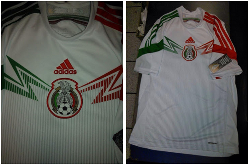 Camiseta blanca de México para el Mundial de Brasil 2014