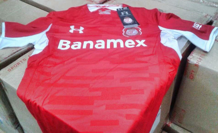 Camiseta Under Armour del Toluca para la temporada 2014 - 2015