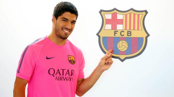 Luis Suárez con el Barcelona