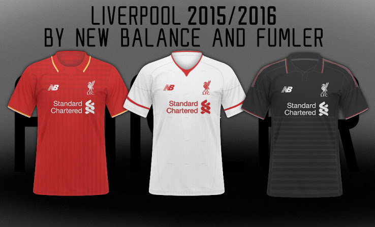 Nuevas camisetas del Liverpool New Balance para la temporada 2015 - 2016