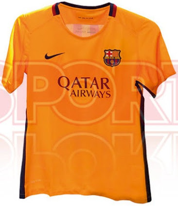camiseta suplente del Barcelona en la temporada 2015 - 2016