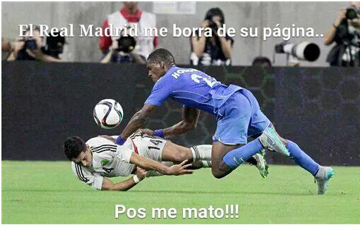 Meme de la lesión de Chicharito Hernández