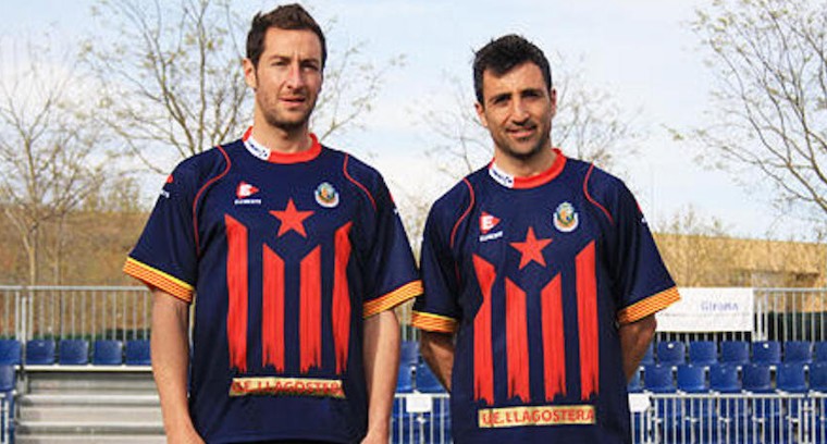 Camiseta estelada del Llagostera