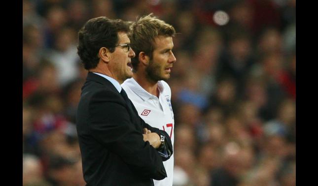 David Beckham, Fabio Capello