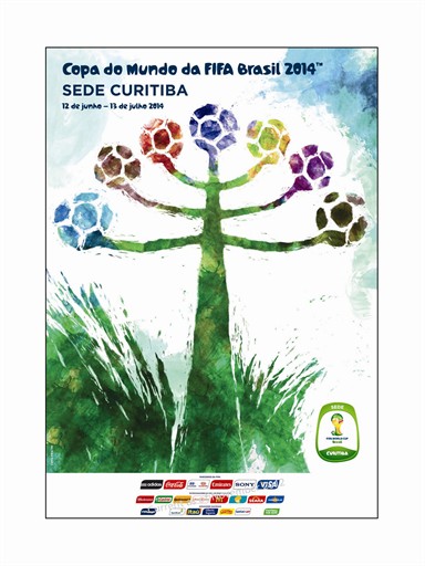 Cartel Mundial 2014 Curitiba