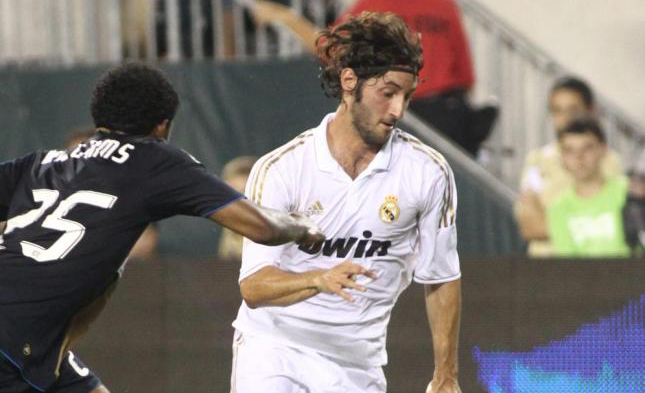Esteban Granero durante un encuentro con el Real Madrid