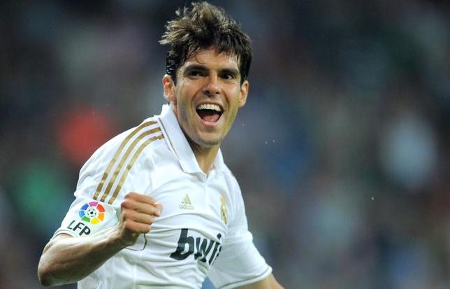 Kaka' durante un partido con el Real Madrid
