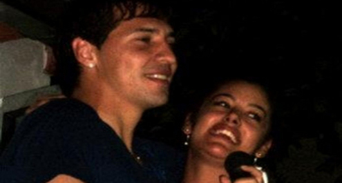 Larissa Riquelme y Jonathan Fabbro