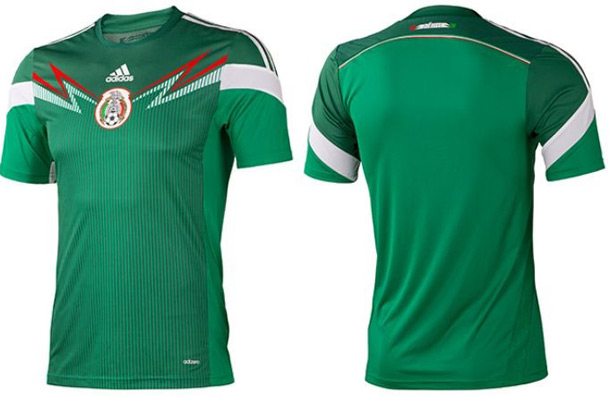 Camiseta de México para el Mundial 2014