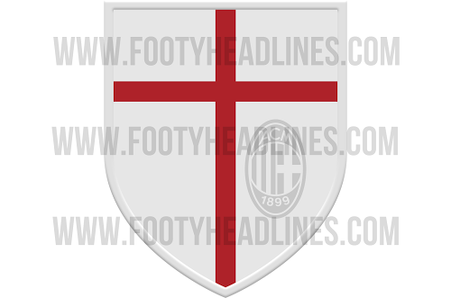 Escudo camiseta del AC Milan 2014 - 2015