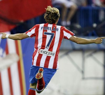Forlán con el Atlético de Madrid