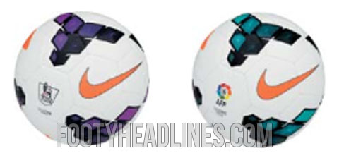 Balón oficial Nike Liga BBVA 2013-2014, Serie A y Premier League