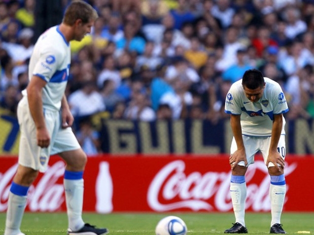 Martín Palermo y Juan Riquelme