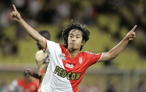 Park Chu Young durante un encuentro con el Mónaco