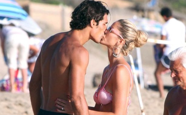 Elena Santarelli y Bernardo Corradi
