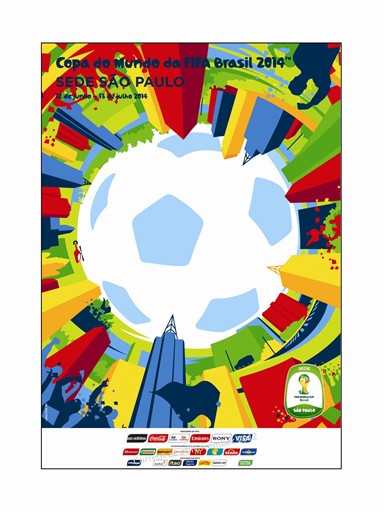 Cartel Mundial 2014 Sao Paulo