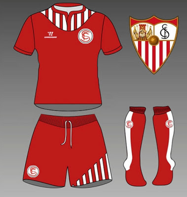 Camiseta suplente Warrior del Sevilla 2013-2014