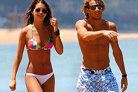 Zaira y Diego Forlán